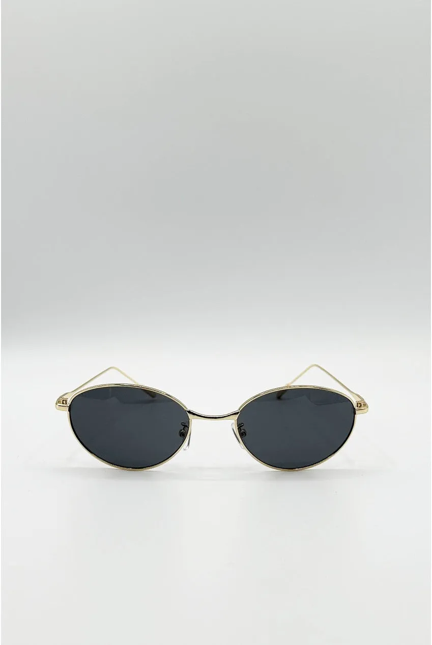 SVNX Oval Cat Eye SG2600002 occhiali neri metallo