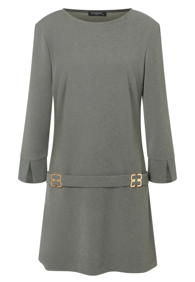 Ana Alcazar Margalyn abito grigio anni 60