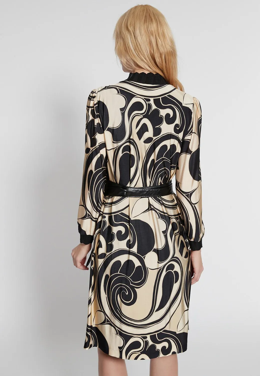 Ana Alcazar Hicca vestito dritto corto rifiniture collo