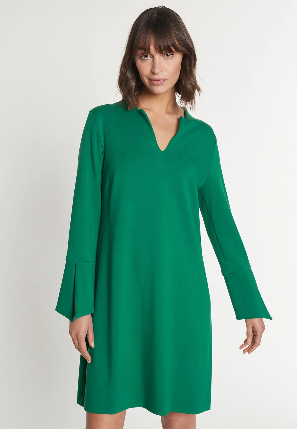 Ana Alcazar Mejsa vestito tunica verde cut-out