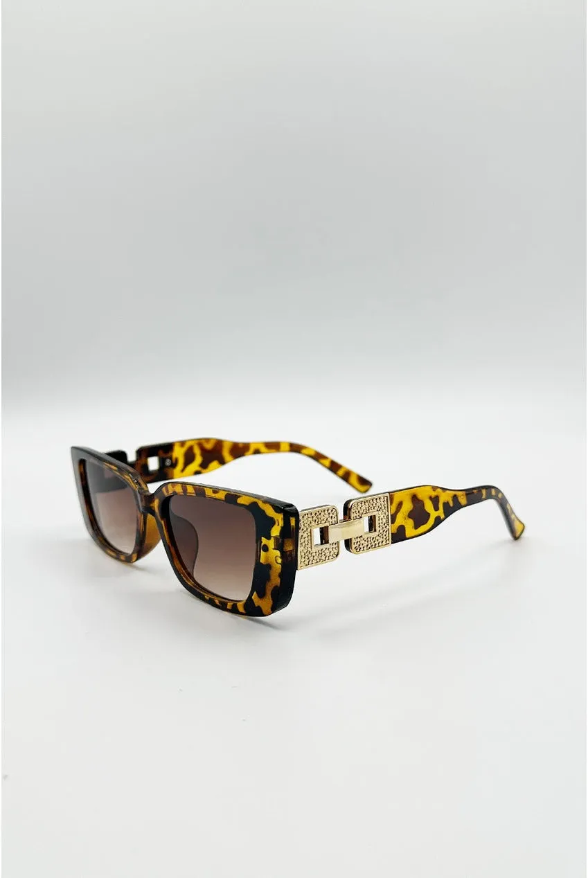 SVNX Cateye occhiali sole leopardati protezione UV