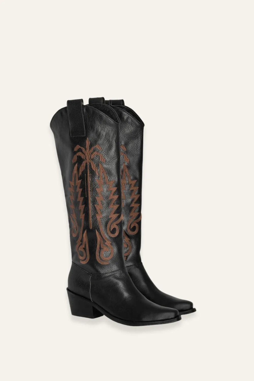 Johanna Ortiz Paradise Garden stivali pelle nero 36-41