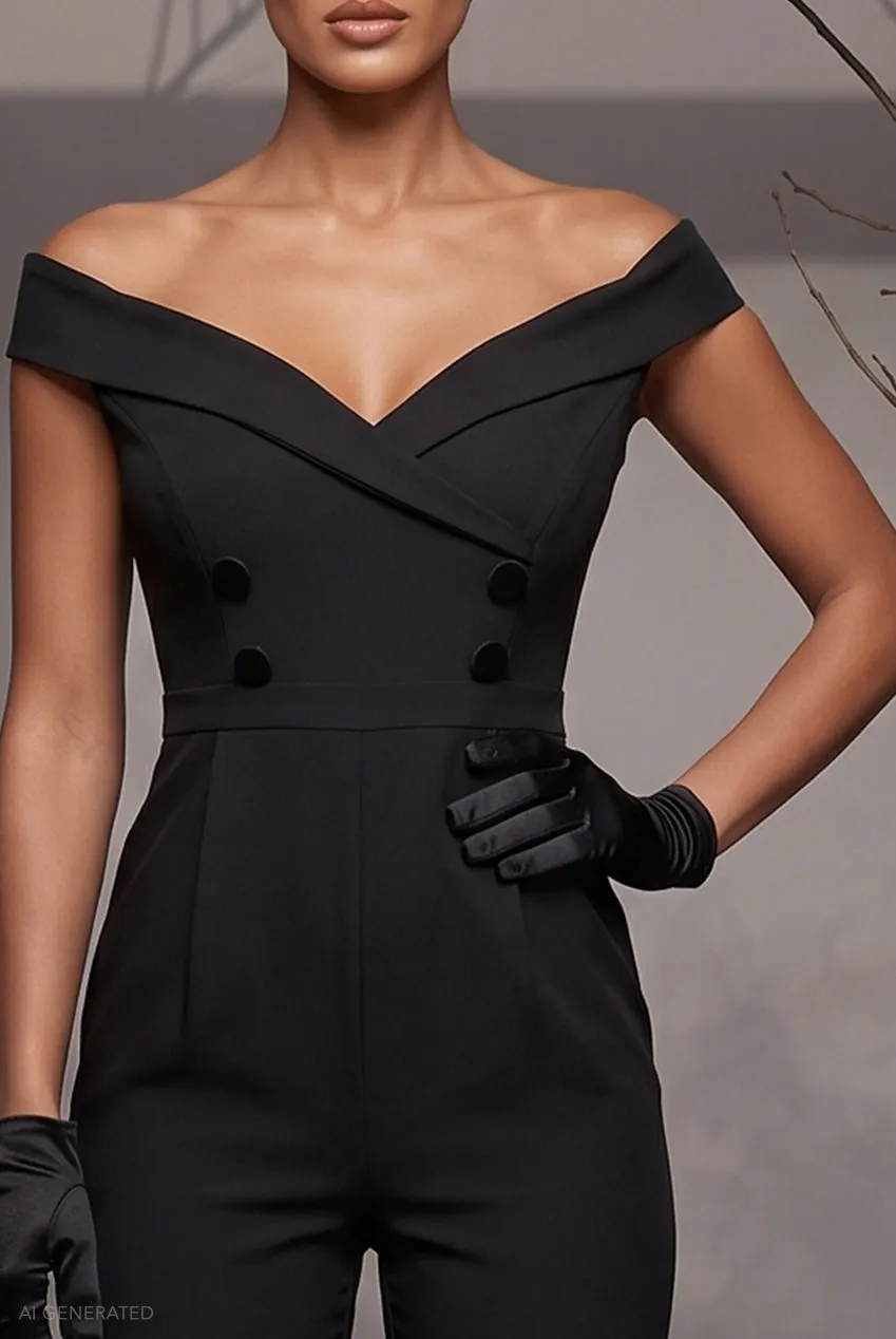 Goddiva Off The Shoulder Catwoman tuta nera Halloween