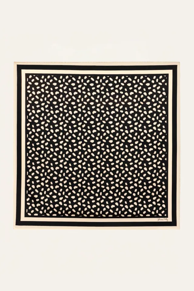 Johanna Ortiz Feline Spirit foulard seta nero