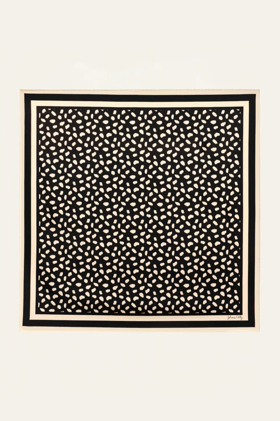 Johanna Ortiz Feline Spirit foulard seta nero